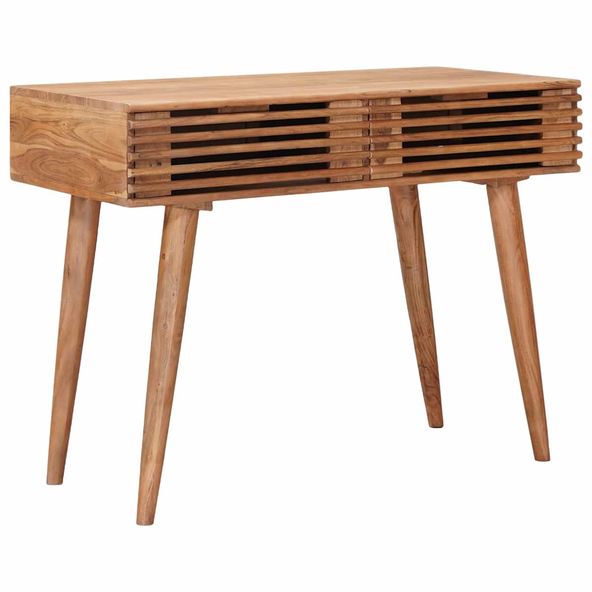 Håndlavet skrivebord Teakbrun 100 x 48 x 76 cm - Billede 2