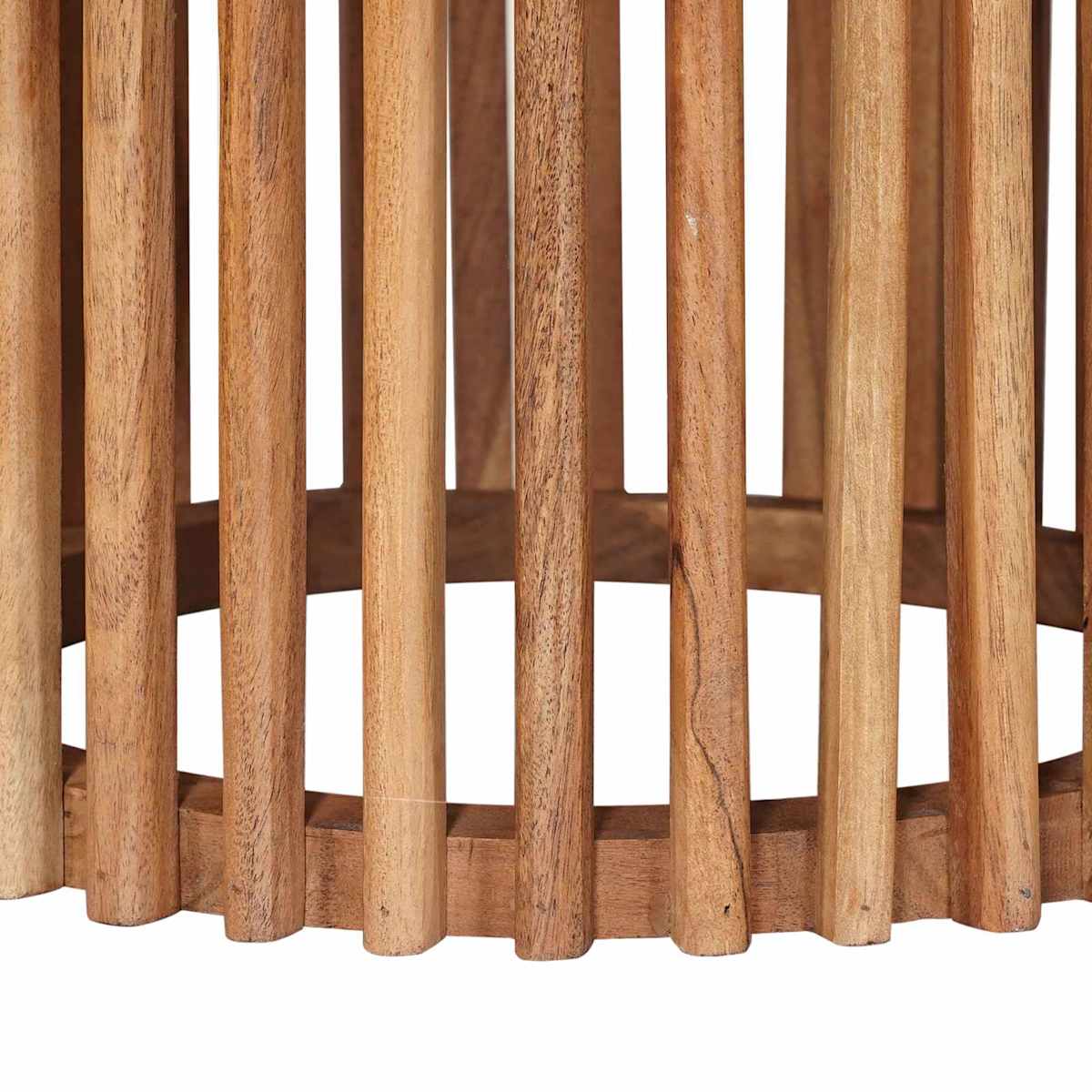 Håndlavet sidebord sæt 2 stk. Teakbrun 40 x 40 x 45 cm - Billede 9