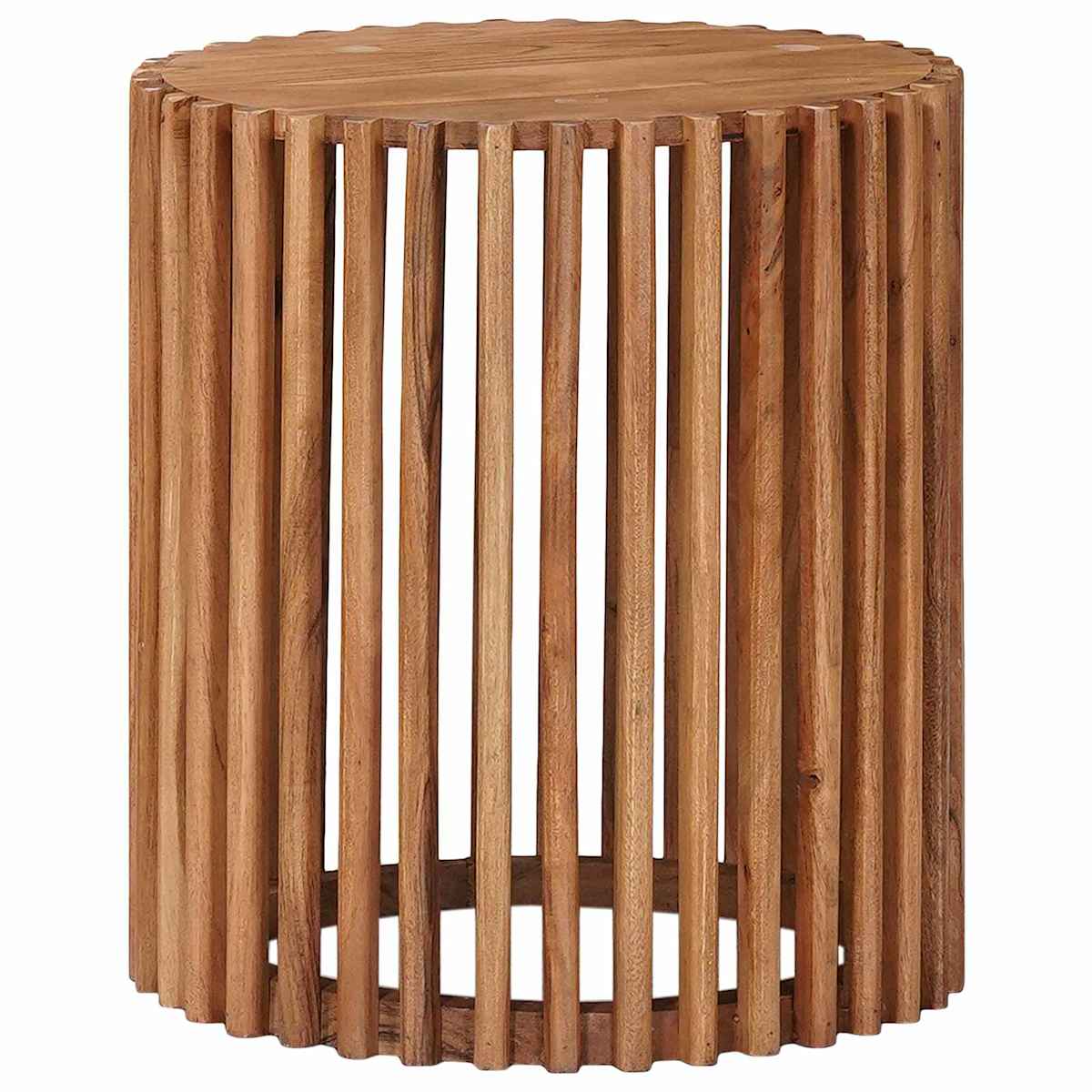 Håndlavet sidebord sæt 2 stk. Teakbrun 40 x 40 x 45 cm - Billede 4