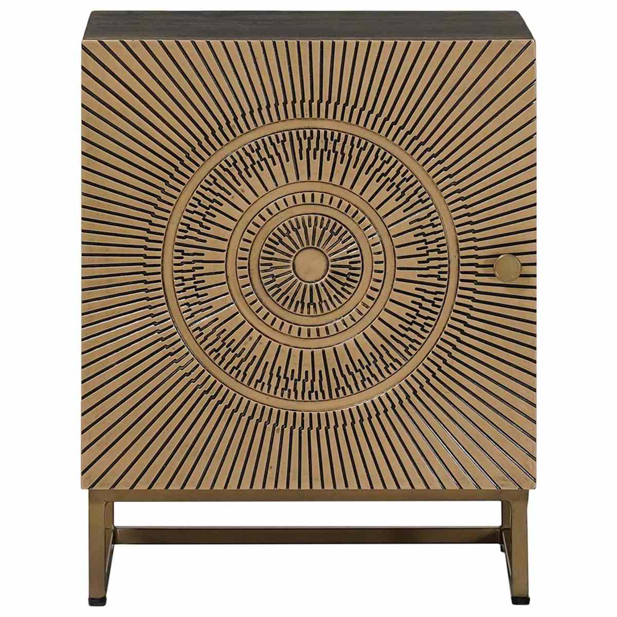 Håndlavet natbord Kaffe Brun 40 x 30 x 50 cm Massivt mangotræ - Billede 3