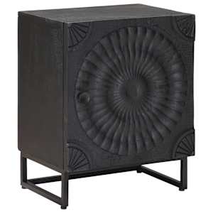 Nočna omarica Črna 40 x 30 x 50 cm