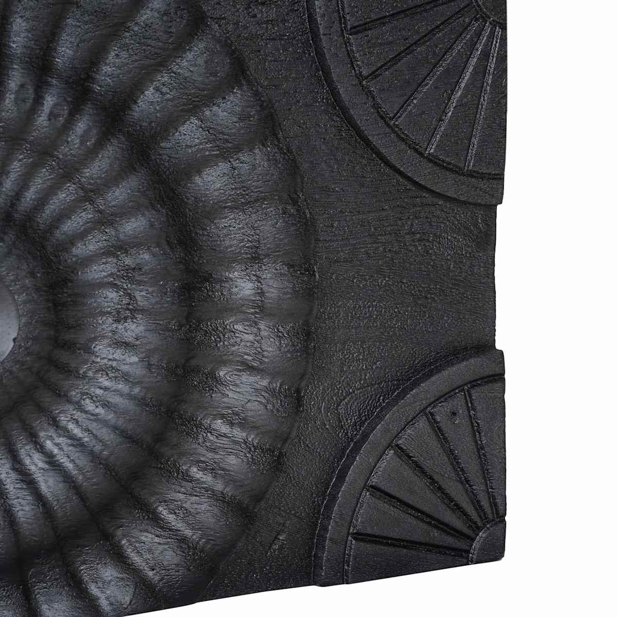 Håndlavet natbord Sort 40 x 30 x 20 cm Massivt mangotræ - Billede 10