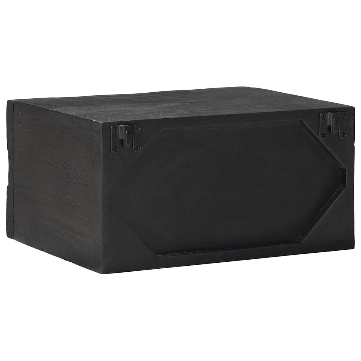 Håndlavet natbord Sort 40 x 30 x 20 cm Massivt mangotræ - Billede 7