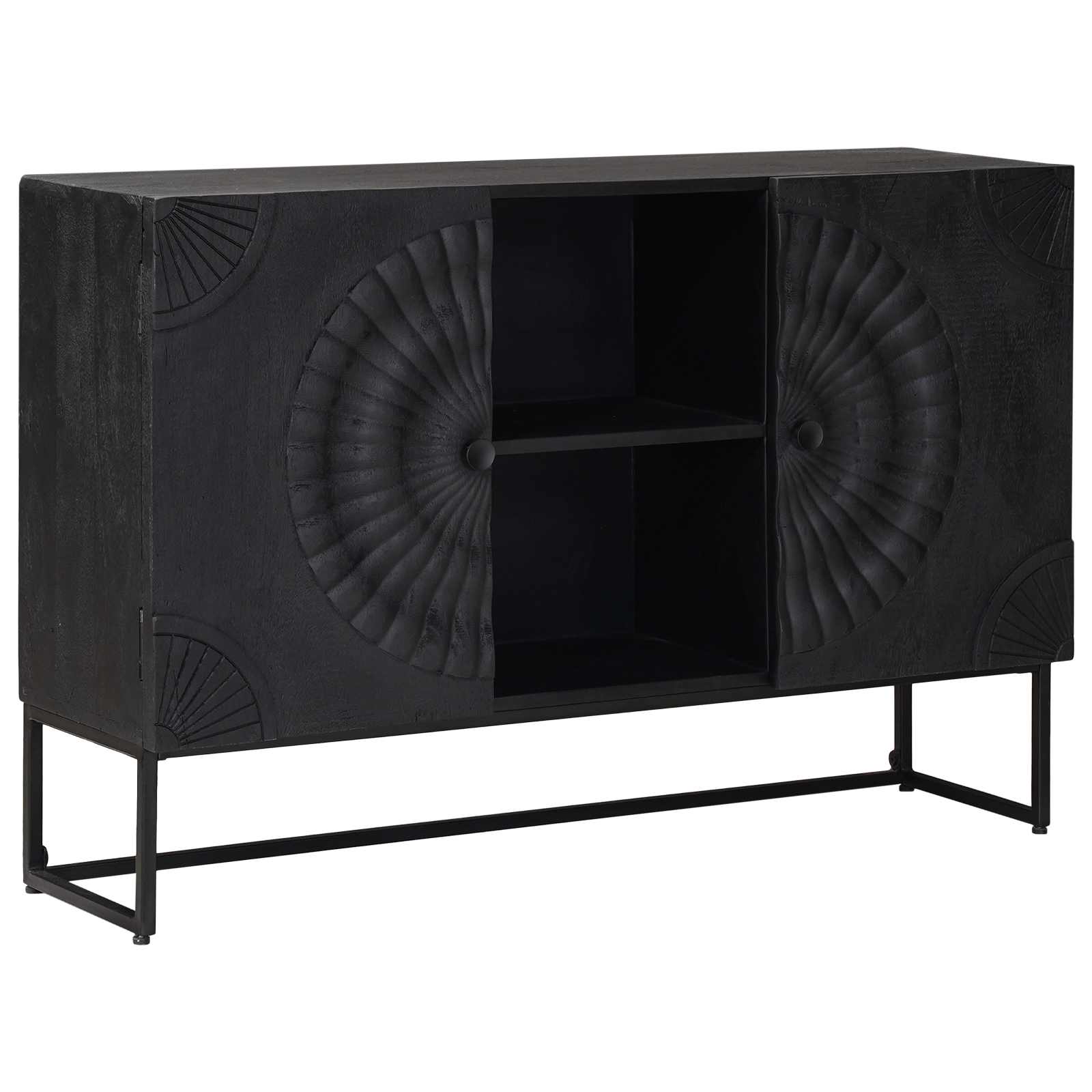 vidaXL Sideboard Schwarz 105 x 30 x 68 cm