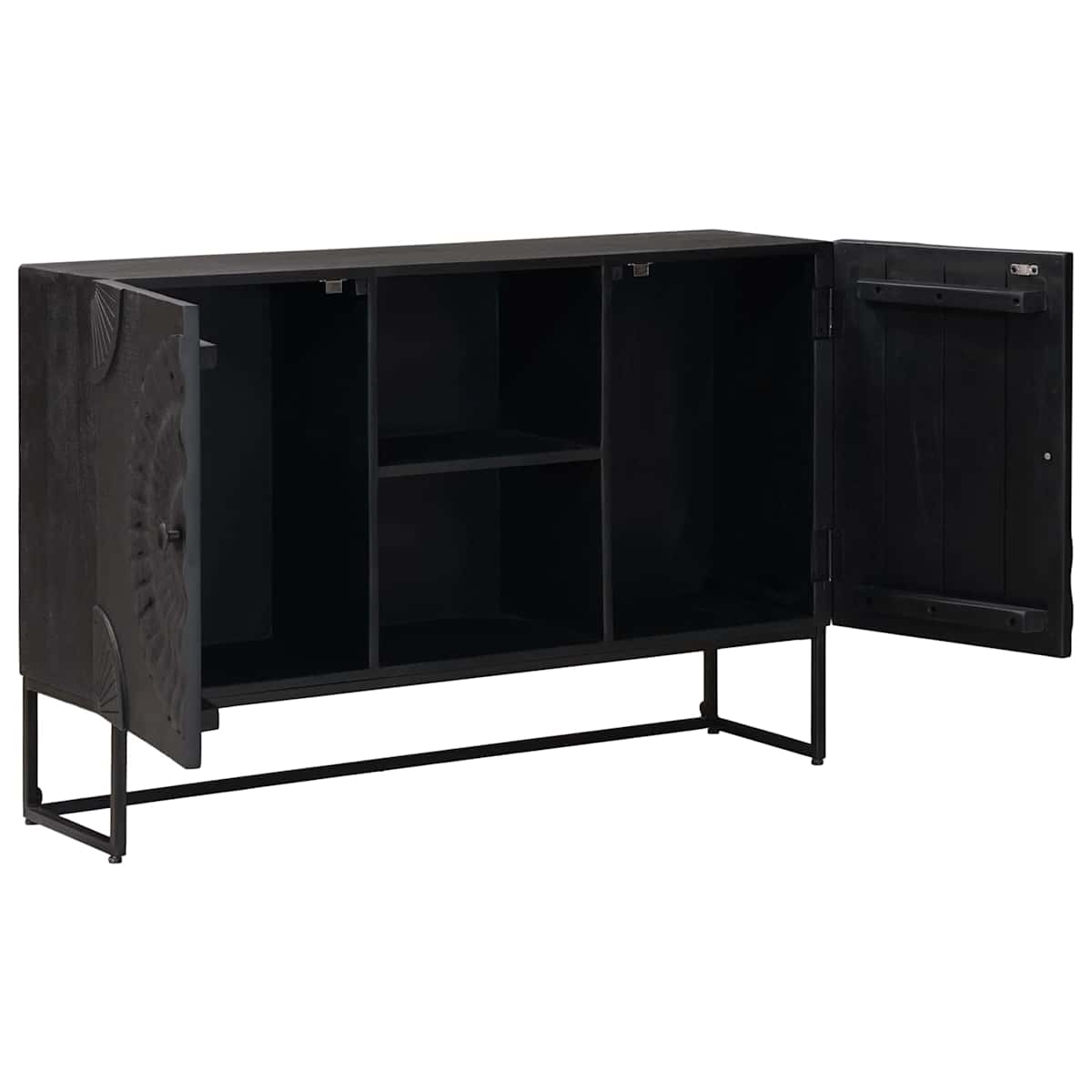 Sideboard Sort 105 x 30 x 68 cm - Billede 2