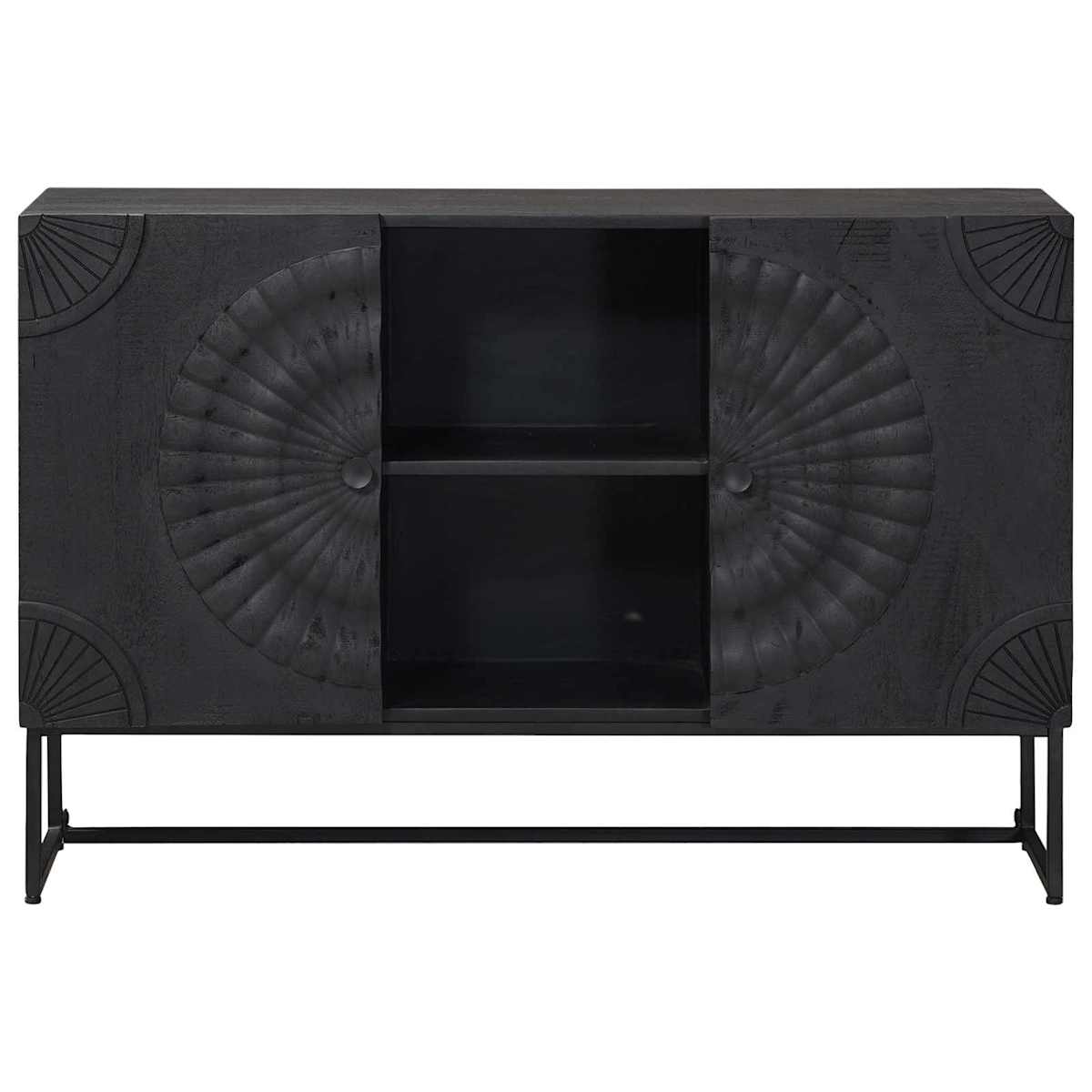 Sideboard Sort 105 x 30 x 68 cm - Billede 3