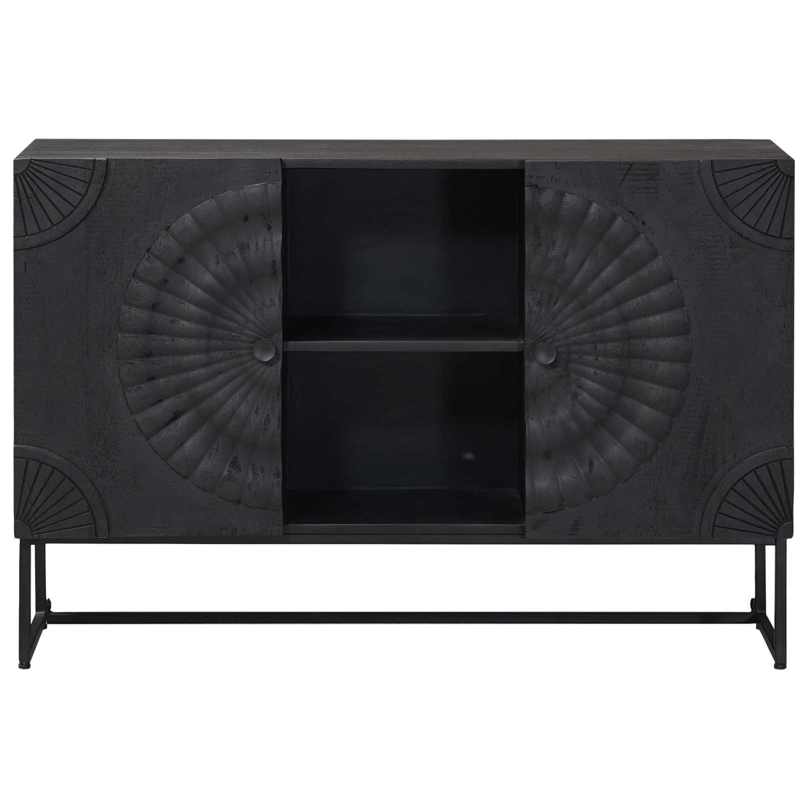 Thumbnail - vidaXL Sideboard Schwarz 105 x 30 x 68 cm