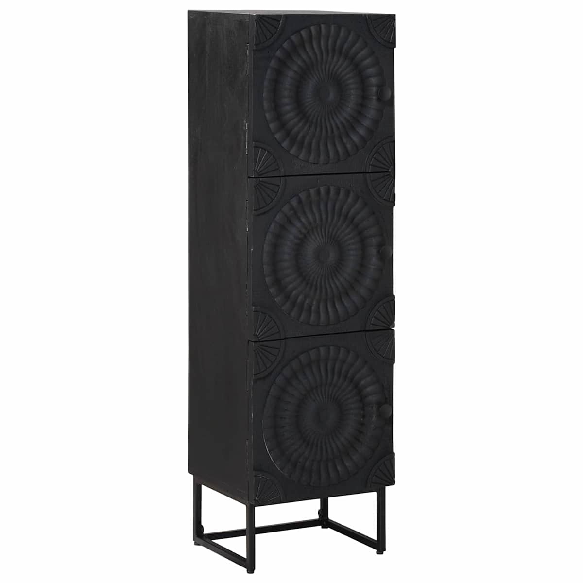 Highboard Sort 35 x 30 x 120 cm - Billede 3