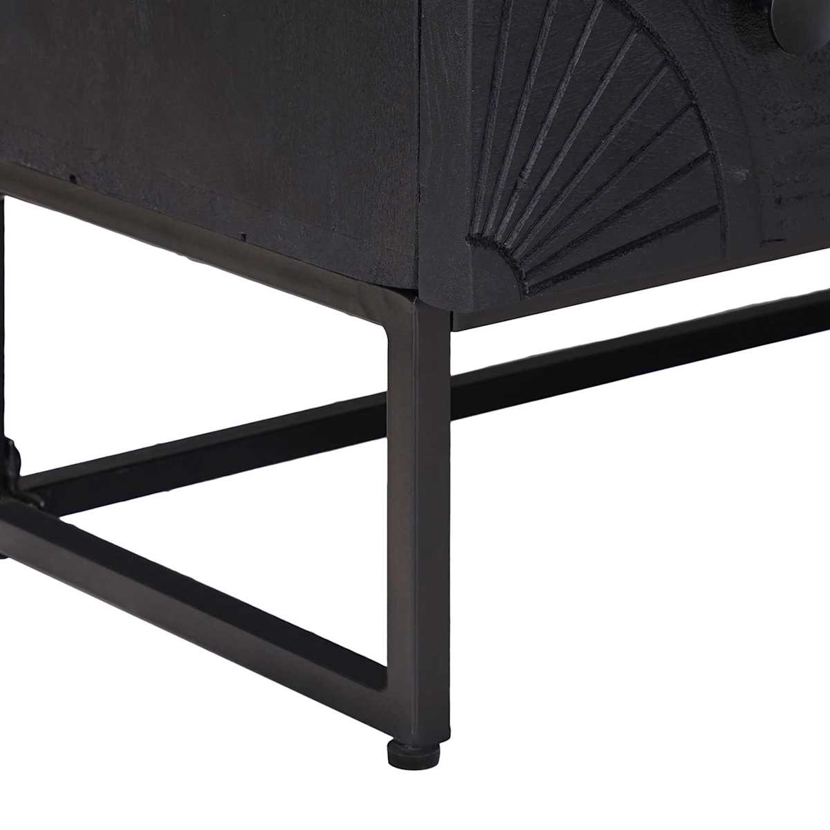 Skuffeskab Sort 75 x 30 x 65 cm - Billede 8