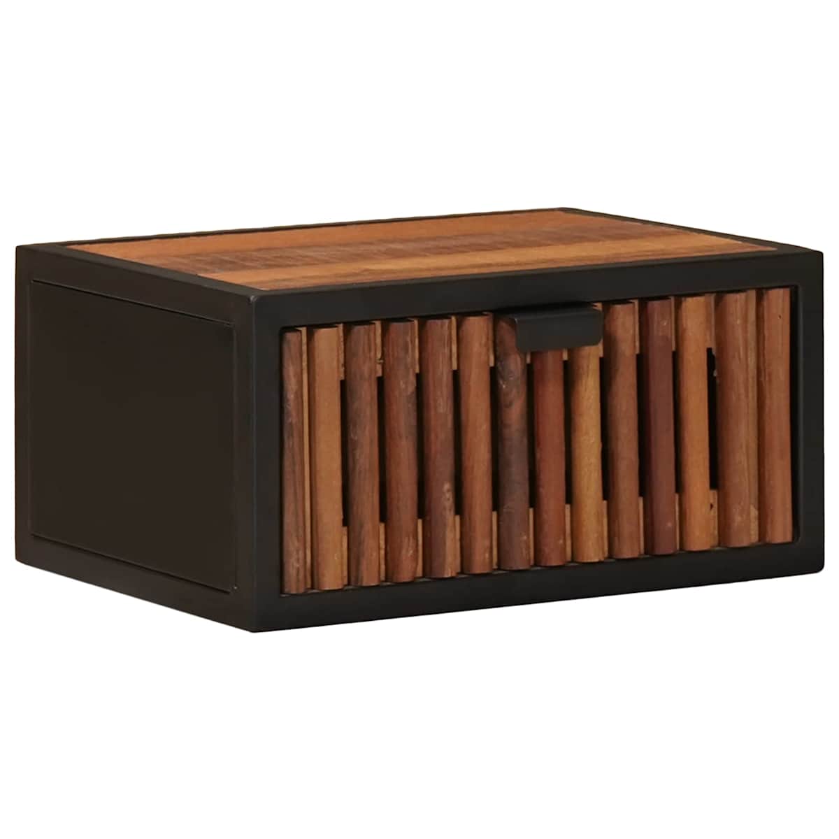 Håndlavet natbord Naturfarvet 40 x 30 x 20 cm Massivt mangotræ - Billede 2