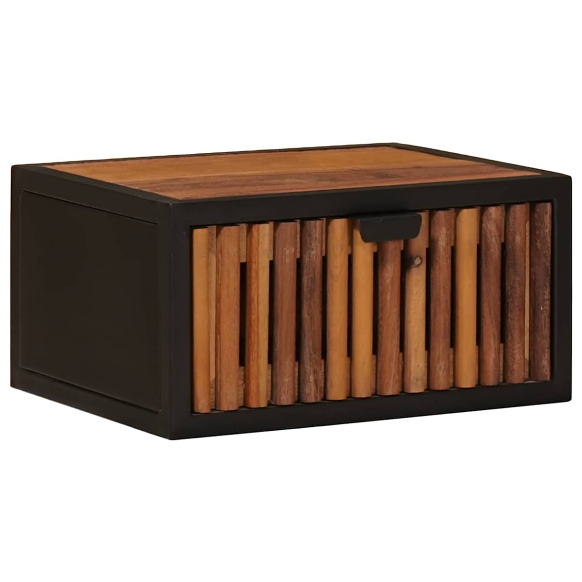 Håndlavet natbord Naturfarvet 40 x 30 x 20 cm Massivt mangotræ - Billede 3