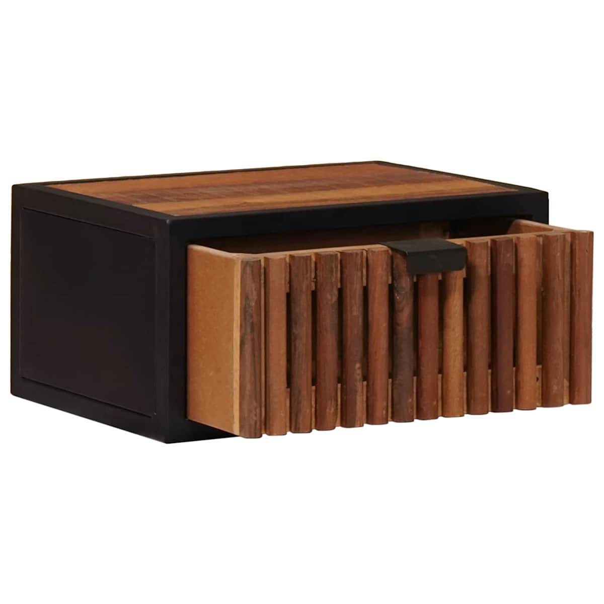 Håndlavet natbord Naturfarvet 40 x 30 x 20 cm Massivt mangotræ - Billede 5