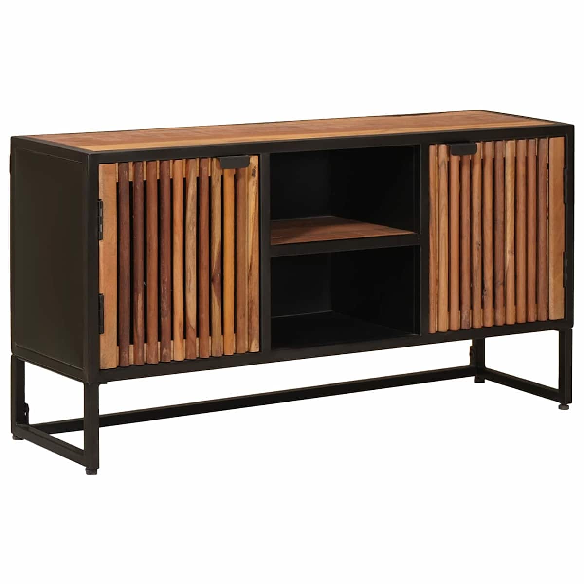 Sideboard 105 x 30 x 55 cm Massivt Mango Træ og Ingeniørtræ - Billede 3