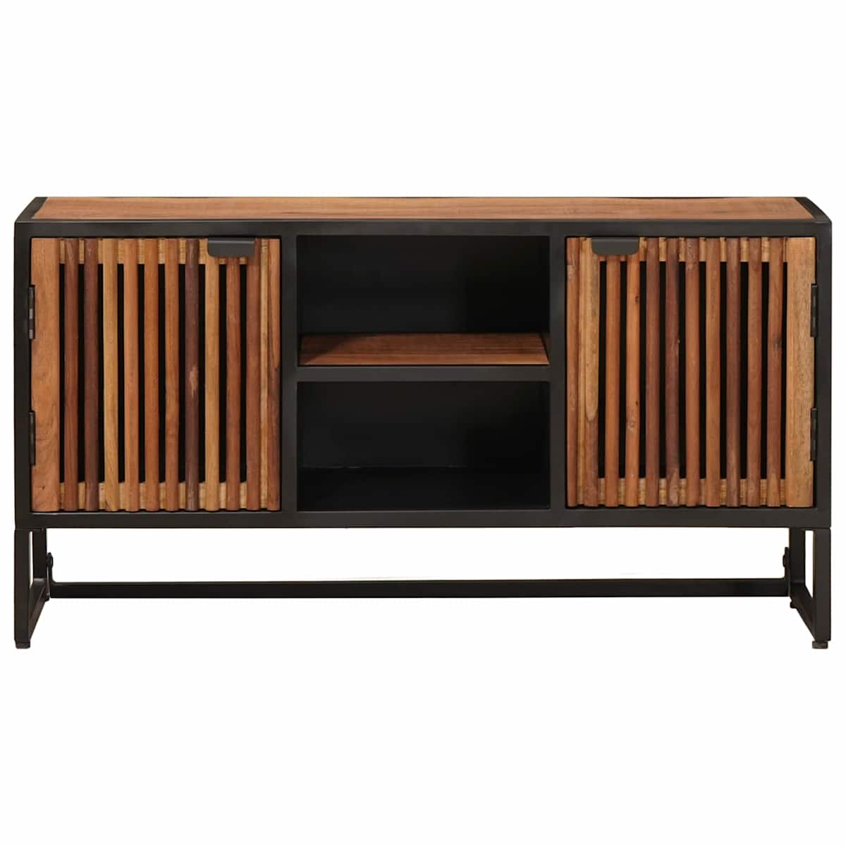 Sideboard 105 x 30 x 55 cm Massivt Mango Træ og Ingeniørtræ - Billede 6