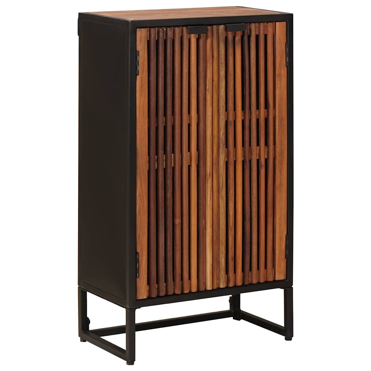 Highboard 53 x 30 x 95 cm Massivt Mango Træ og Ingeniørtræ - Billede 2