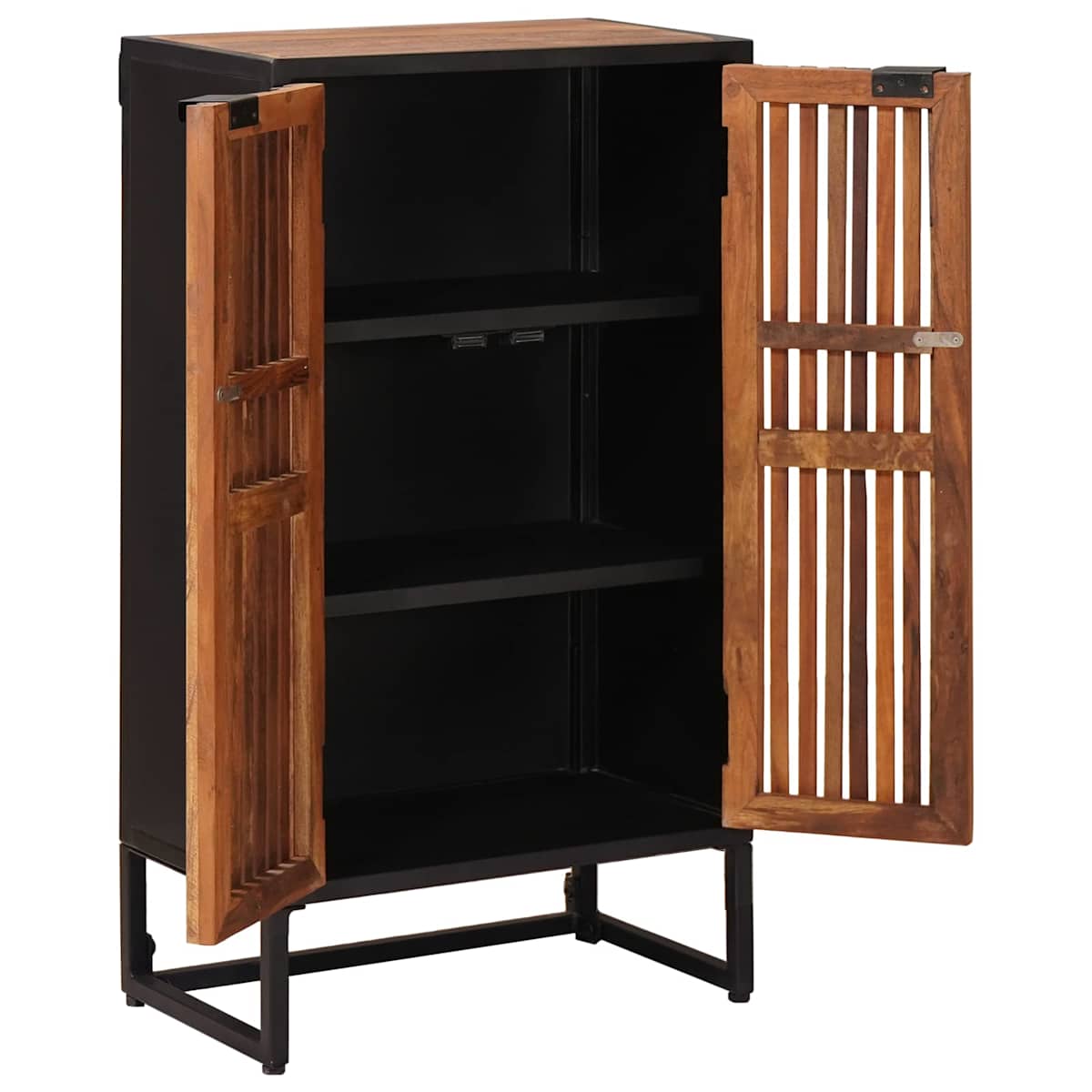 Highboard 53 x 30 x 95 cm Massivt Mango Træ og Ingeniørtræ - Billede 5