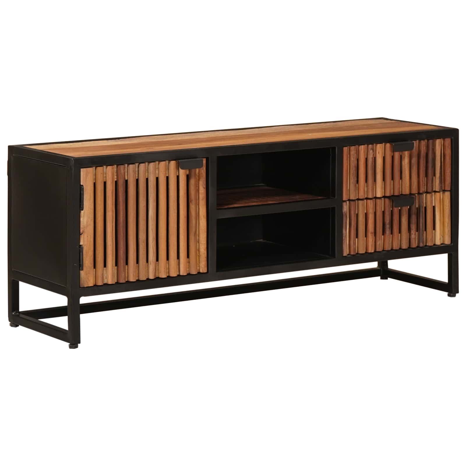 TV-kast 105 x 30 x 40 cm Massief Mango Hout en Geengineerd Hout image 2