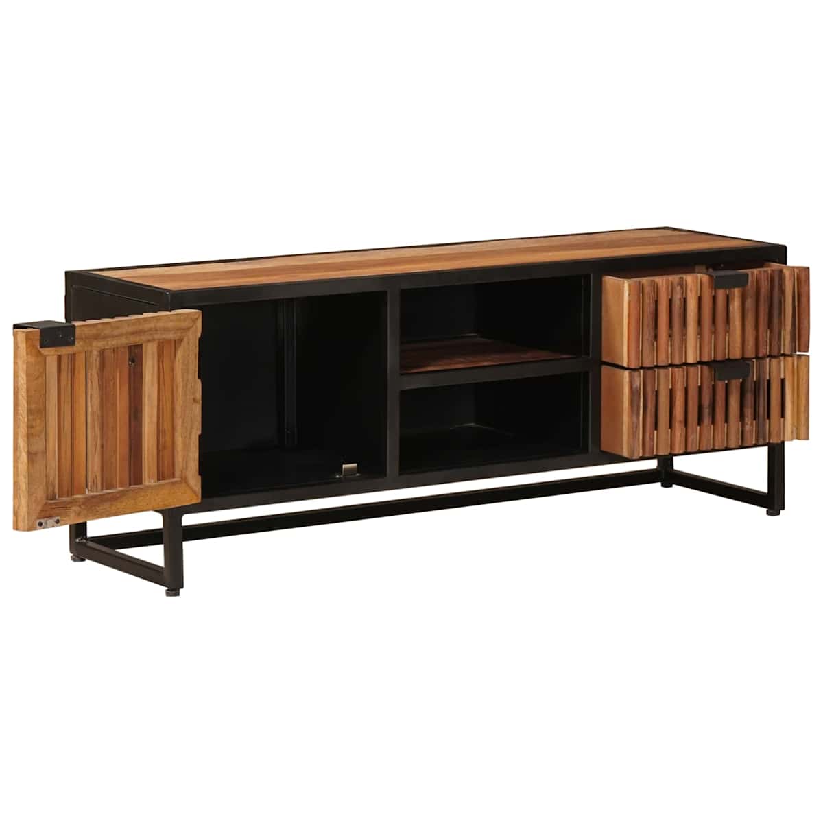 TV-skab 105 x 30 x 40 cm Massivt Mango Træ og Ingeniørtræ - Billede 5