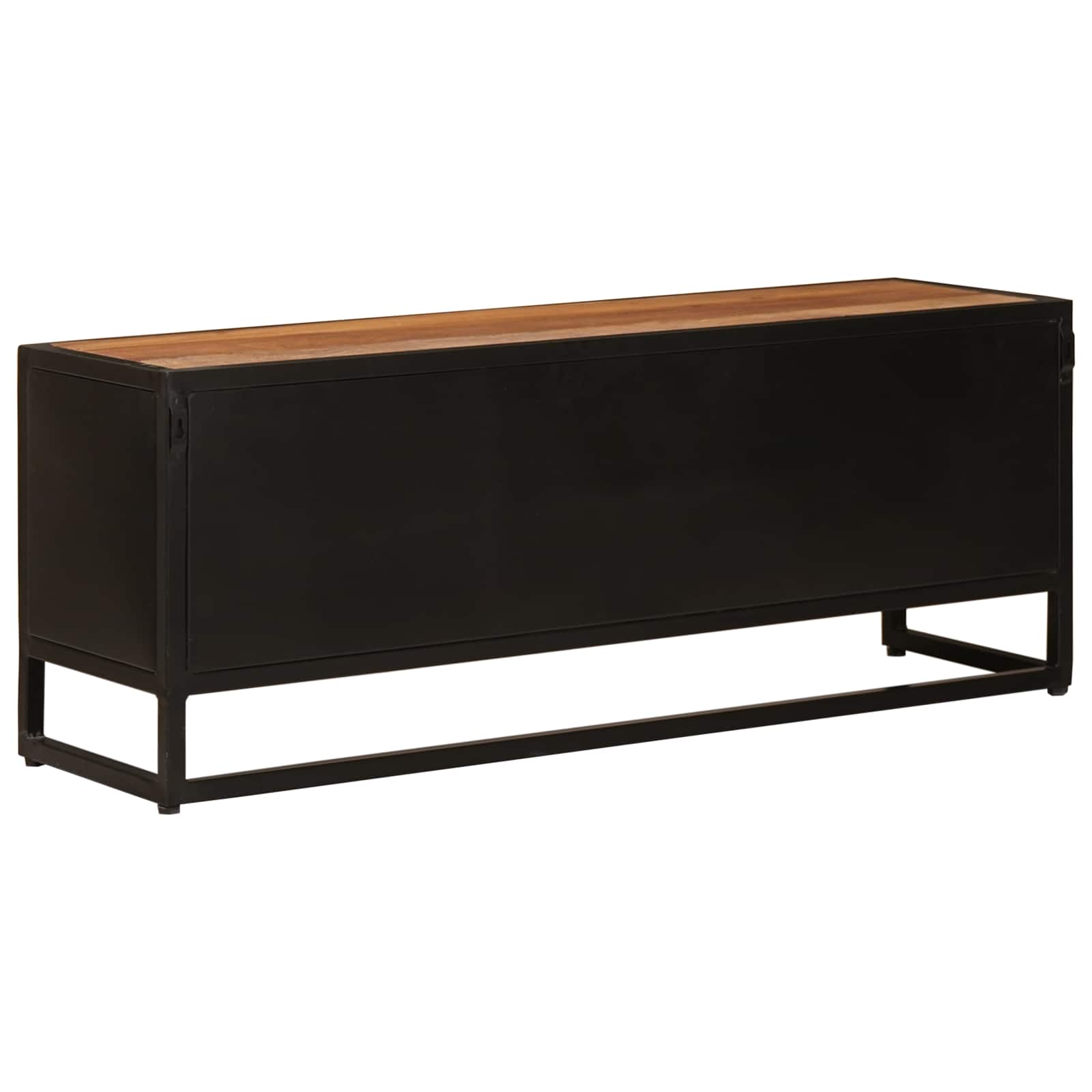 TV-kast 105 x 30 x 40 cm Massief Mango Hout en Geengineerd Hout image 8