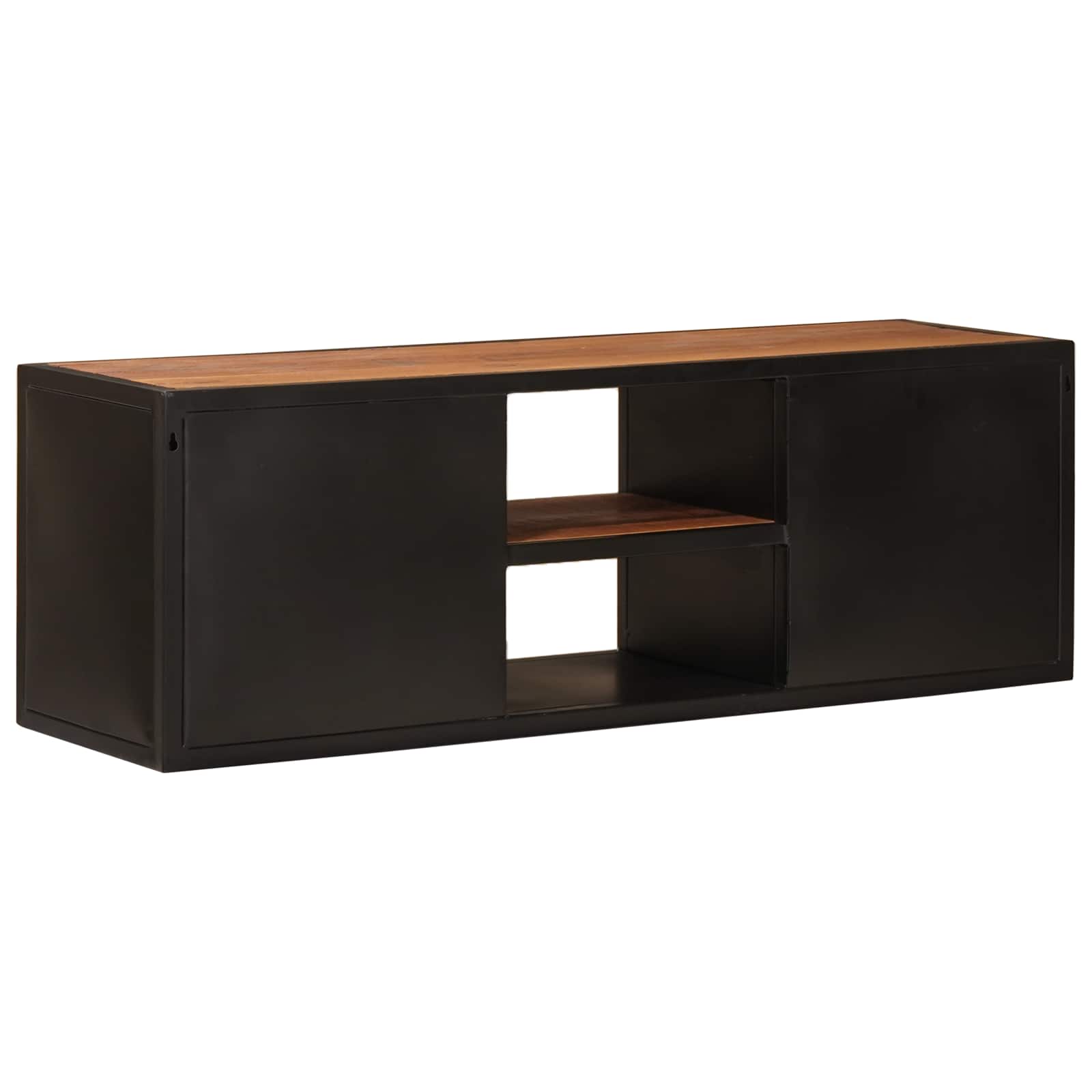 TV-kast 105 x 30 x 35 cm Massief Mango Hout en Geengineerd Hout image 7