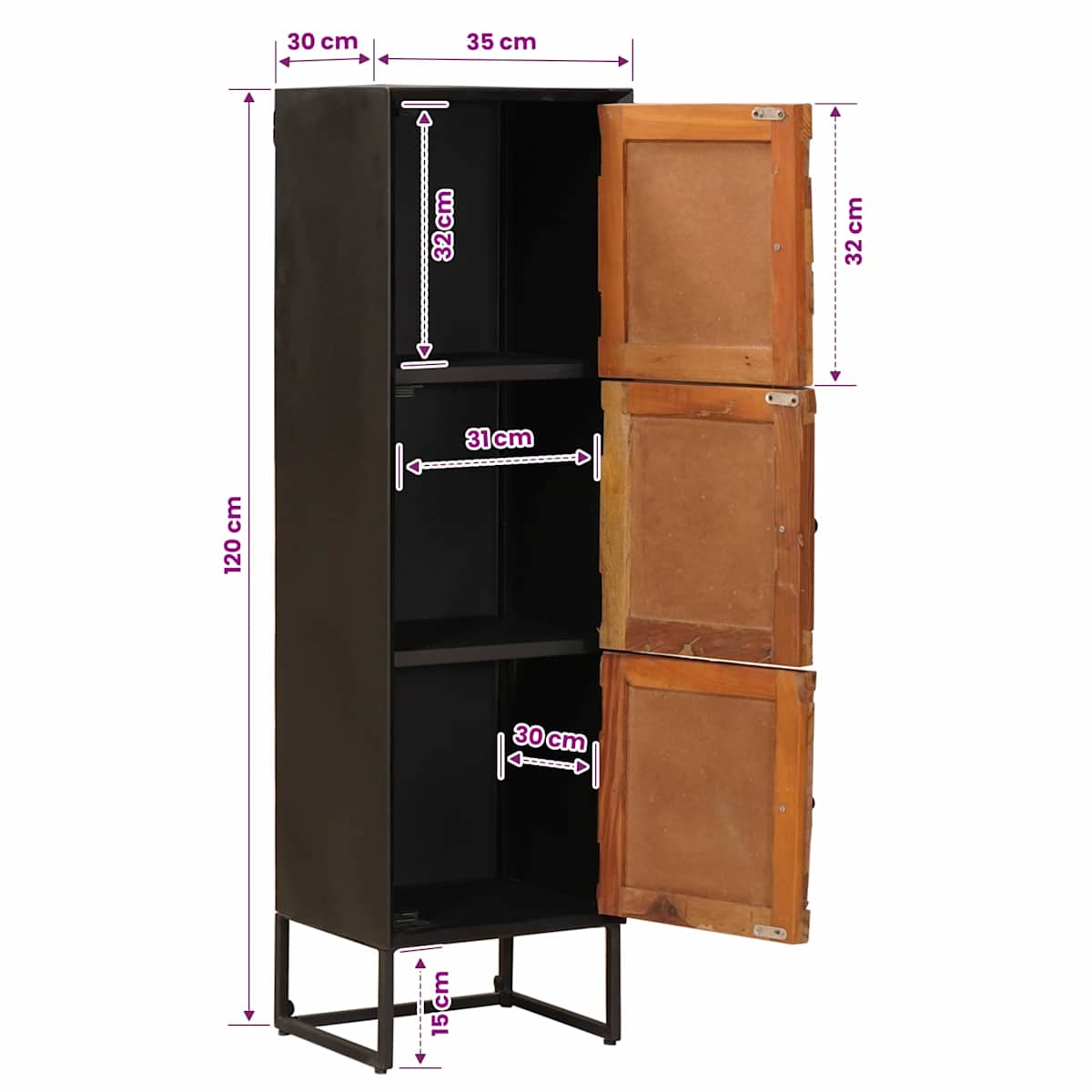 Highboard 35 x 30 x 120 cm - Billede 11