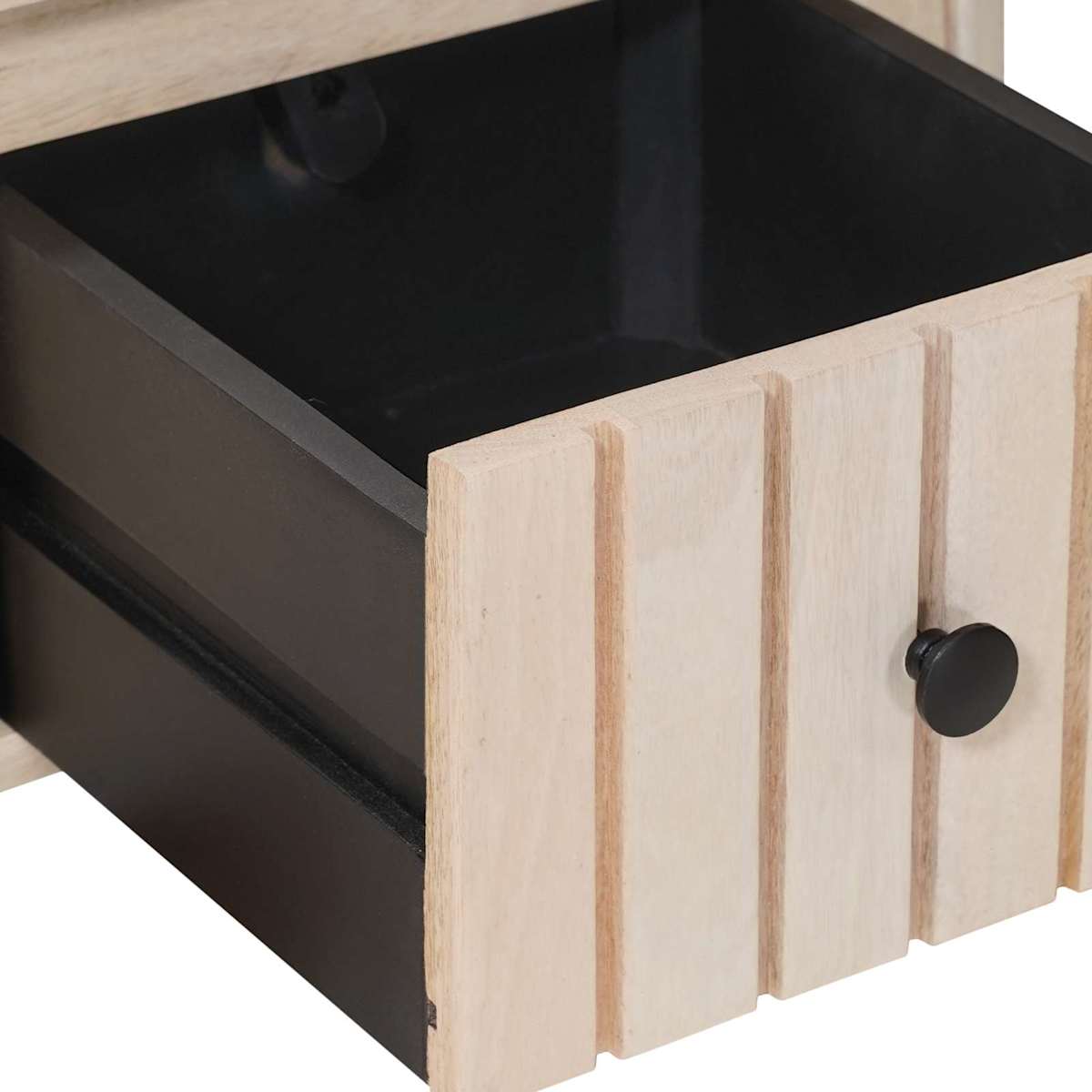 Håndlavet natbord Hvid 40 x 30 x 20 cm Massivt mangotræ - Billede 9