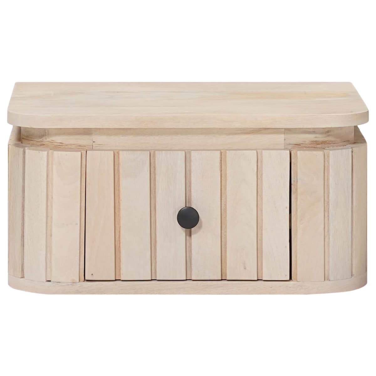 Håndlavet natbord Hvid 40 x 30 x 20 cm Massivt mangotræ - Billede 5