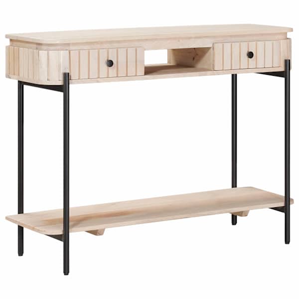 vidaXL K&auml;sit&ouml;&ouml; l&otilde;pplaud Valge 100 x 30 x 76 cm Tugev mango puu