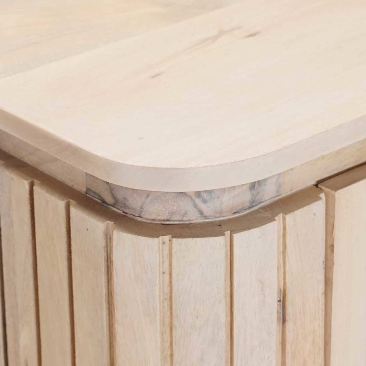 Sideboard 105 x 30 x 65 cm Massivt Mango Træ og Ingeniørtræ - Billede 8