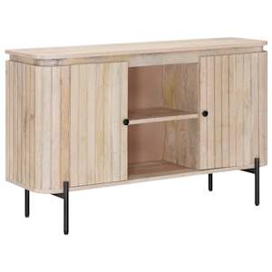 Strani šal 105 x 30 x 65 cm Masivno mangovo les in vezan les