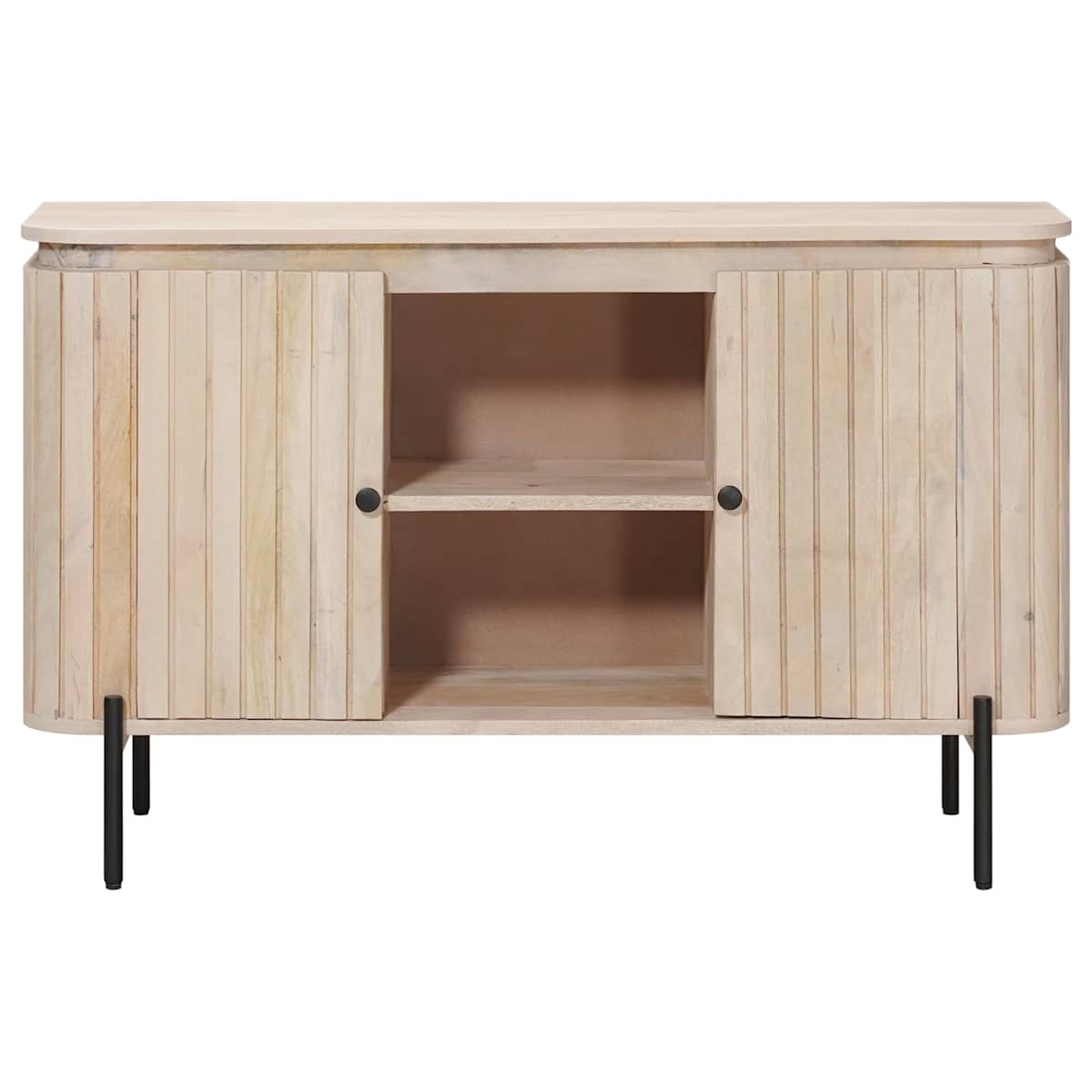 Sideboard 105 x 30 x 65 cm Massivt Mango Træ og Ingeniørtræ - Billede 5