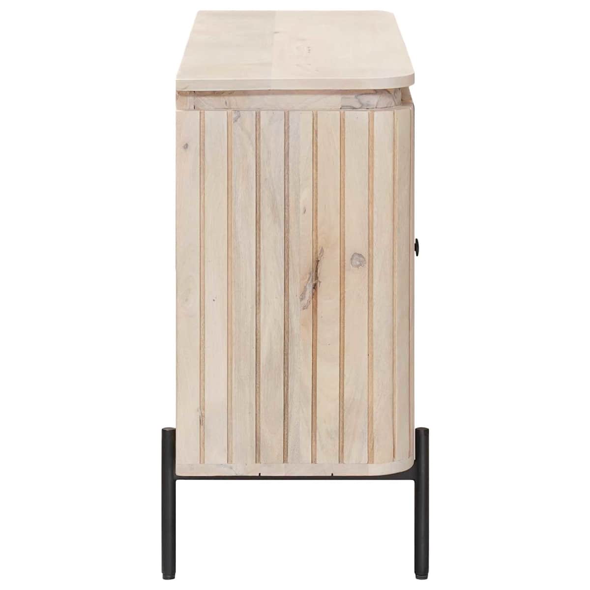 Sideboard 105 x 30 x 65 cm Massivt Mango Træ og Ingeniørtræ - Billede 6