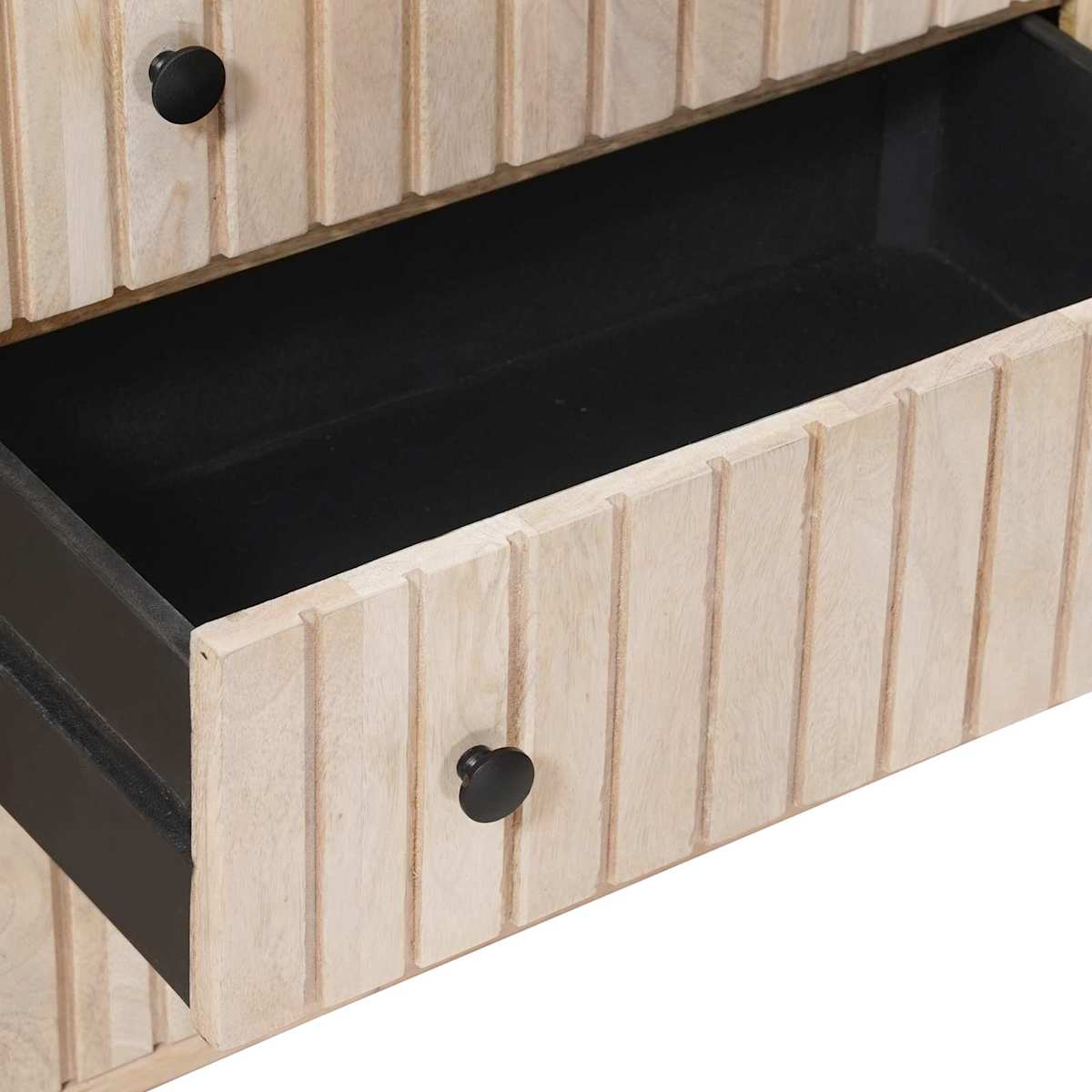 Skuffeskab 70 x 30 x 65 cm Massivt Mango Træ og Ingeniørtræ - Billede 9