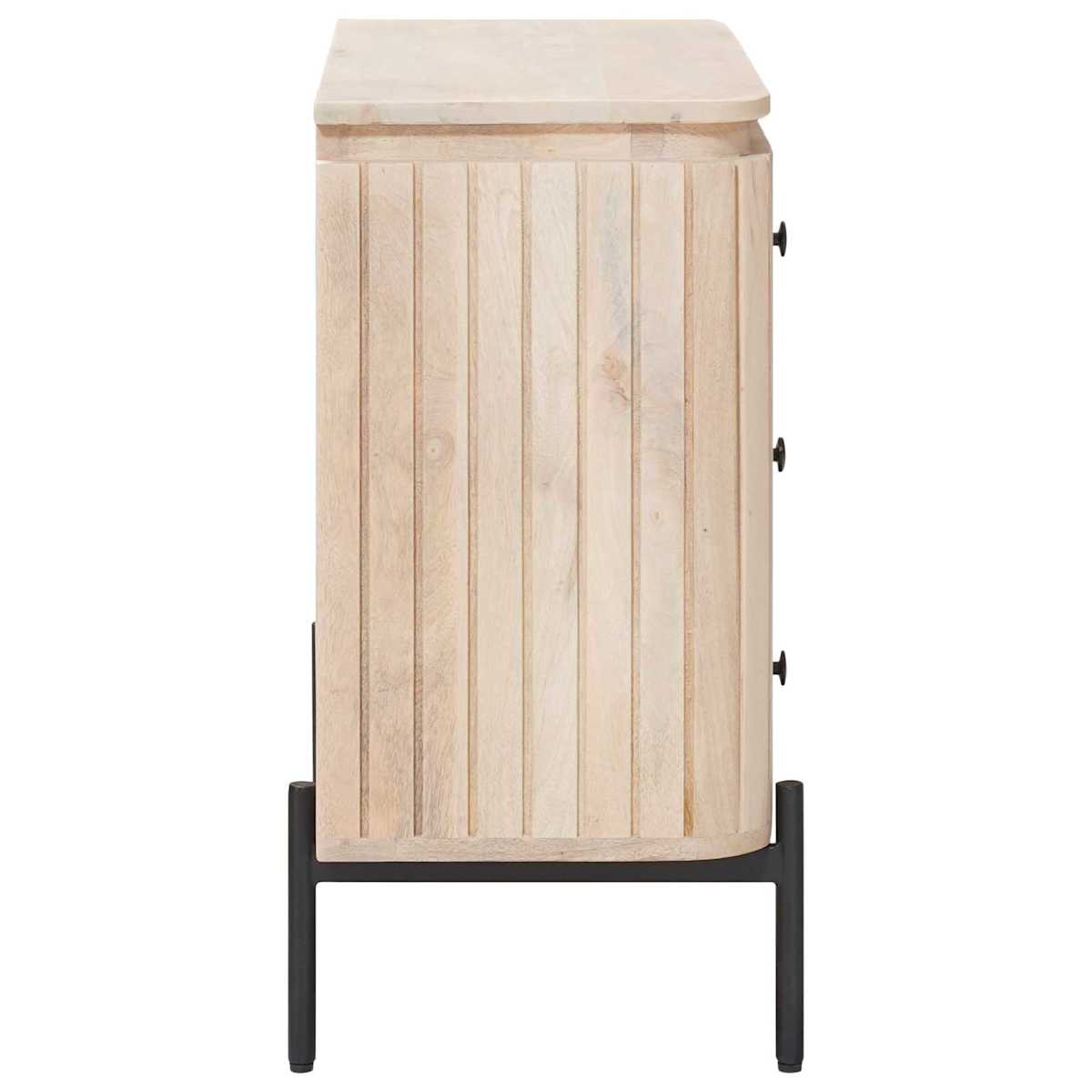Skuffeskab 70 x 30 x 65 cm Massivt Mango Træ og Ingeniørtræ - Billede 6