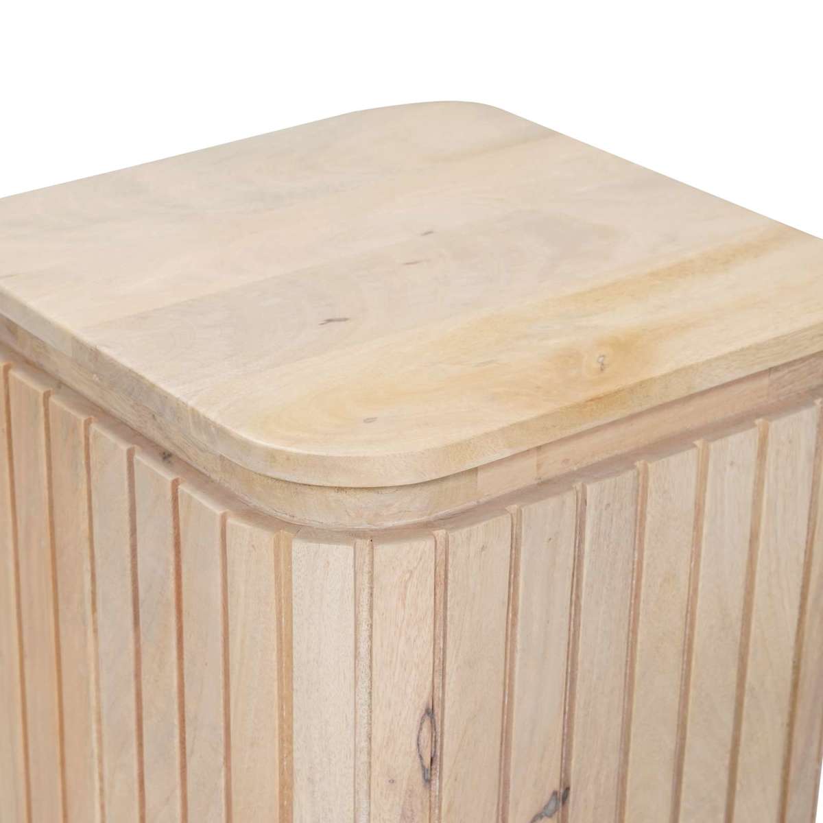 Håndlavet sidebord sæt 2 stk. Hvid 45 x 45 x 45 cm - Billede 6