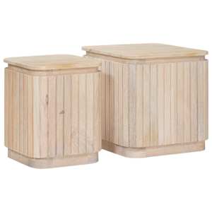 vidaXL K&auml;sit&ouml;&ouml;na valminud k&uuml;lglaudade komplekt 2 tk Valge