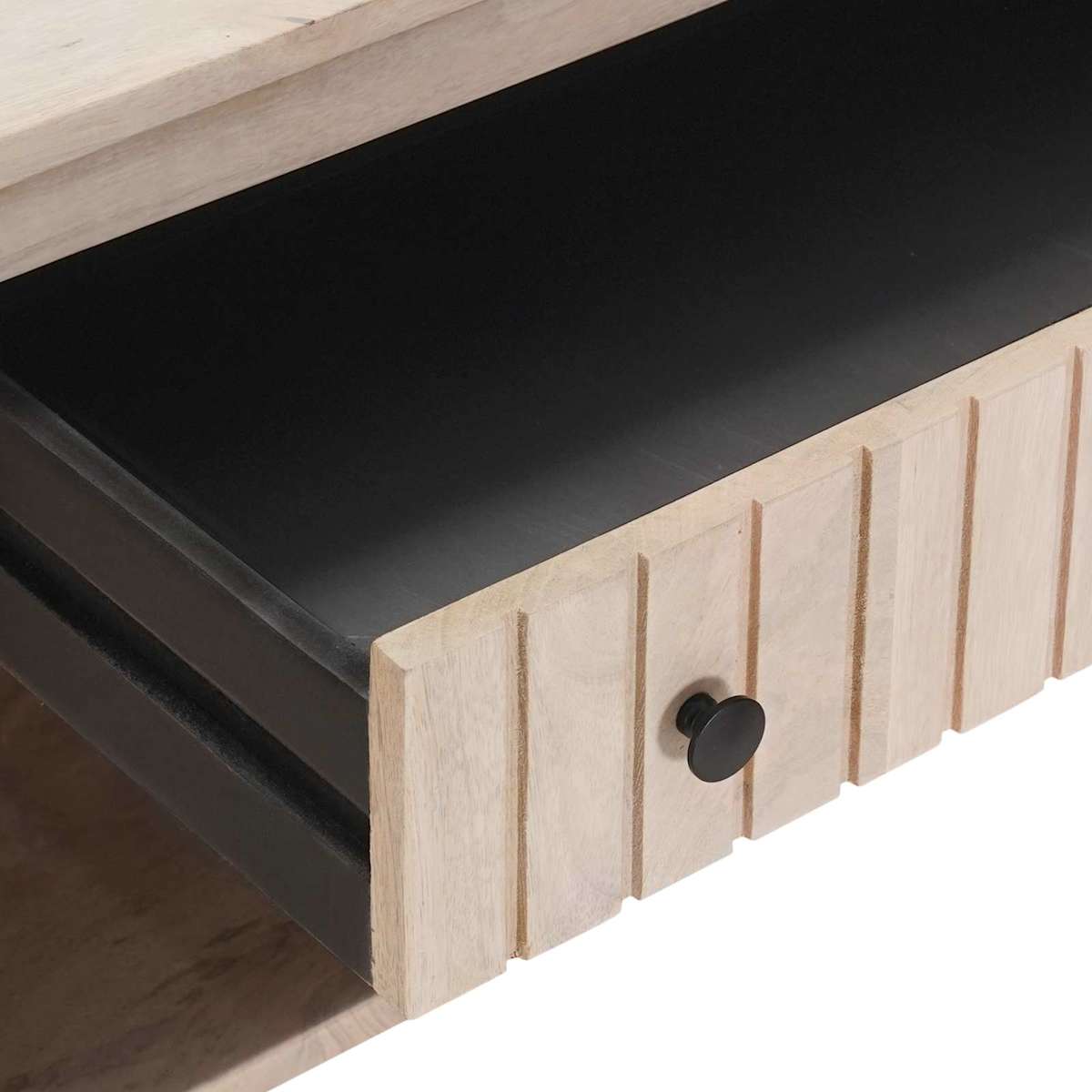 Sko bænk 85 x 37 x 48 cm Massivt Mango Træ og Ingeniørtræ - Billede 7