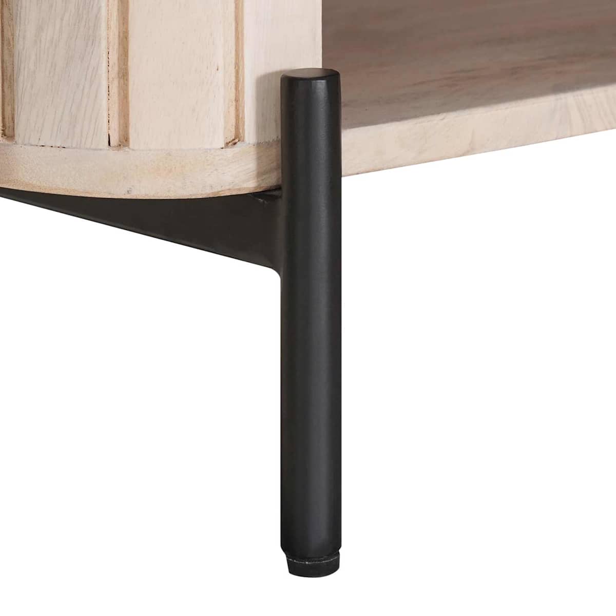 Sko bænk 85 x 37 x 48 cm Massivt Mango Træ og Ingeniørtræ - Billede 8