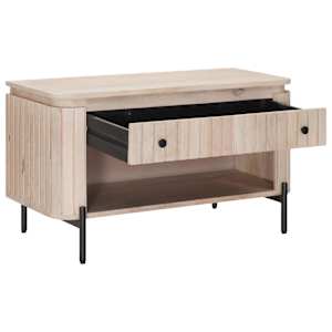 Lavička na boty se zásuvkou s policí 85 x 37 x 48 cm - obrázek 2