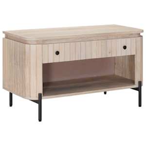 Lavička na boty se zásuvkou s policí 85 x 37 x 48 cm - obrázek 3