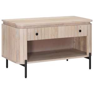 Lavička na boty se zásuvkou s policí 85 x 37 x 48 cm - obrázek 4