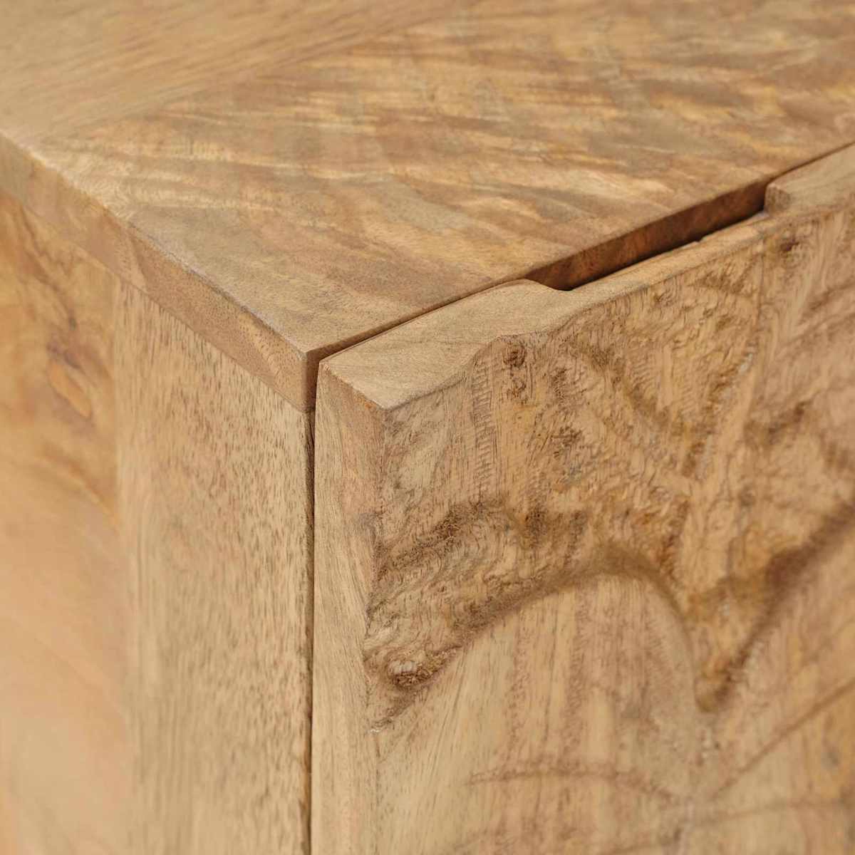 Håndlavet natbord Teakbrun 40x30x40 cm Massivt mangotræ - Billede 8