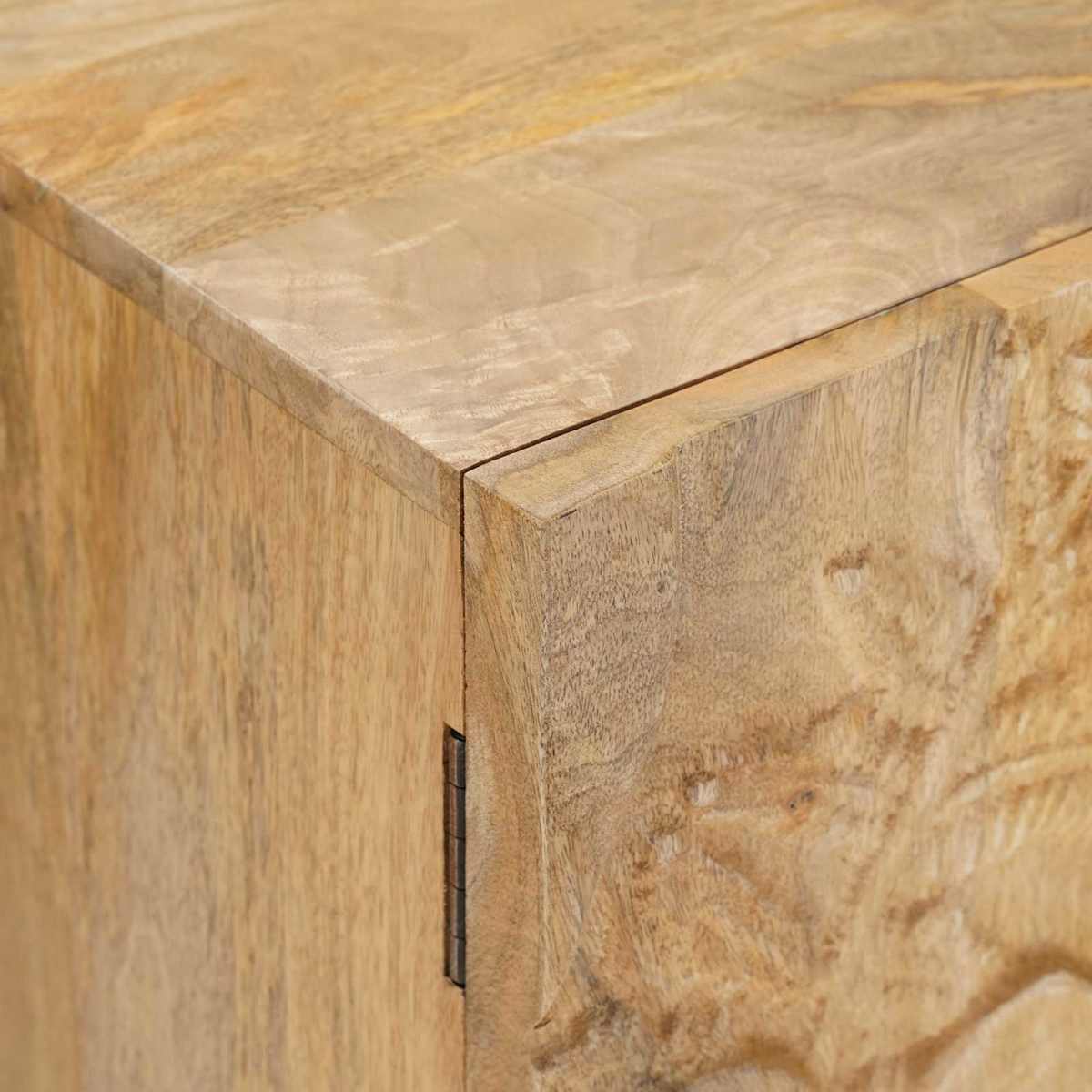 Sideboard 100 x 30 x 65 cm Massivt Mango Træ og Ingeniørtræ - Billede 8