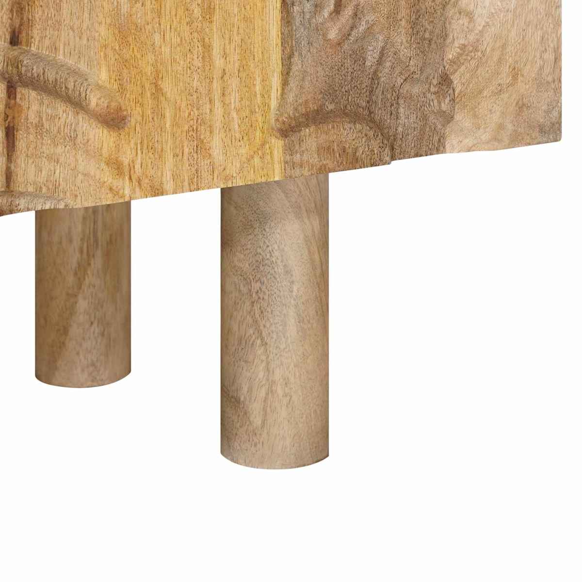 Sideboard 100 x 30 x 65 cm Massivt Mango Træ og Ingeniørtræ - Billede 10