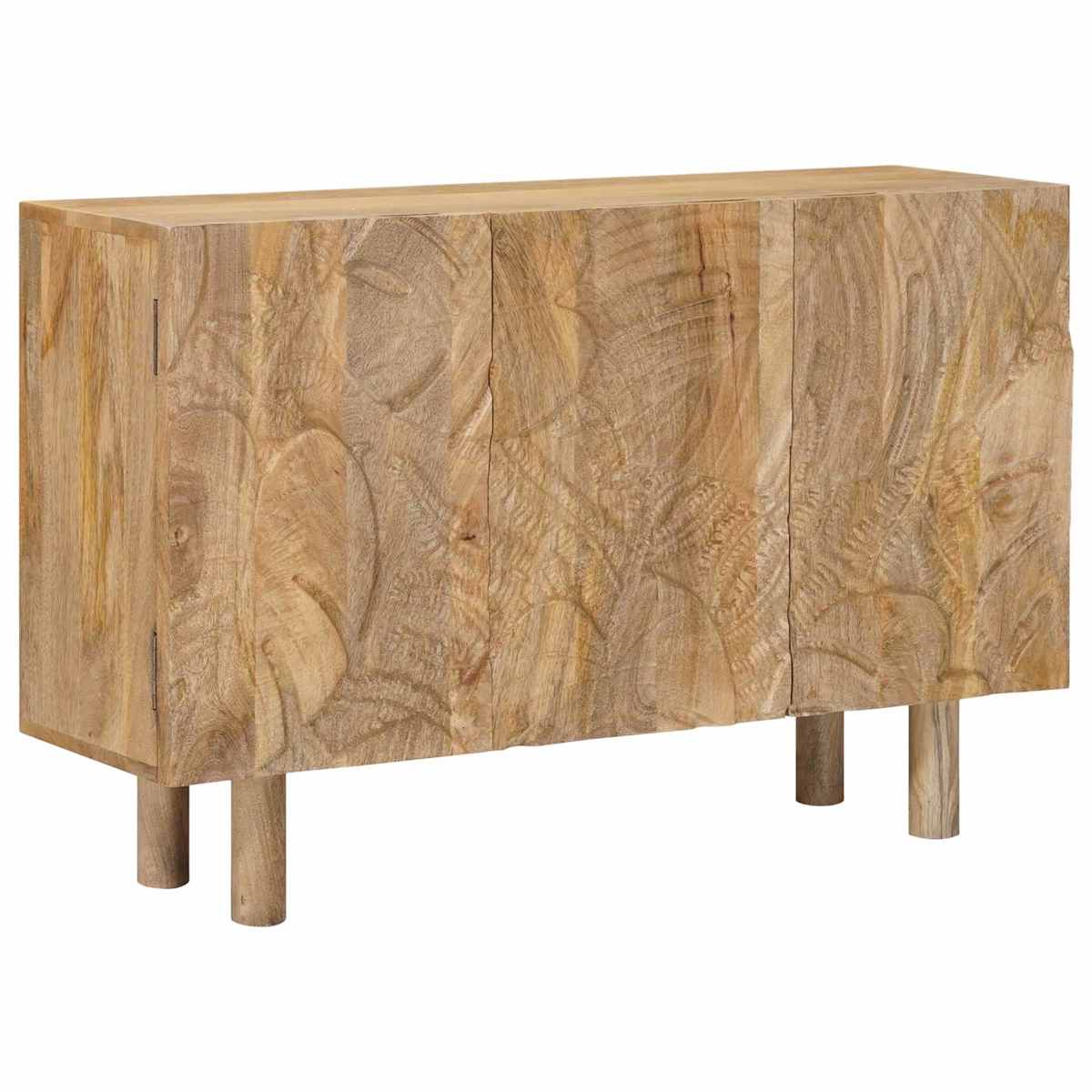 Sideboard 100 x 30 x 65 cm Massivt Mango Træ og Ingeniørtræ - Billede 4