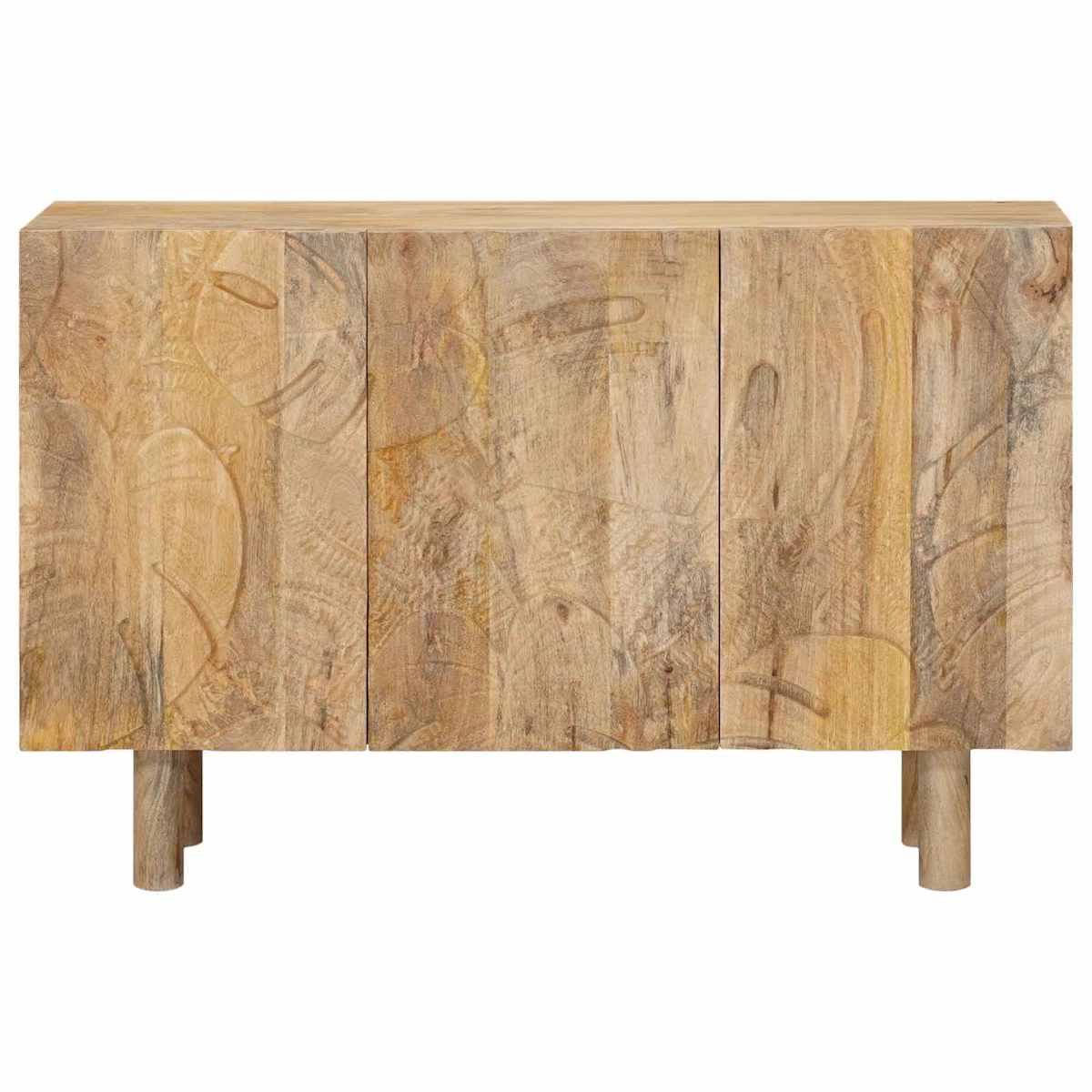 Sideboard 100 x 30 x 65 cm Massivt Mango Træ og Ingeniørtræ - Billede 5