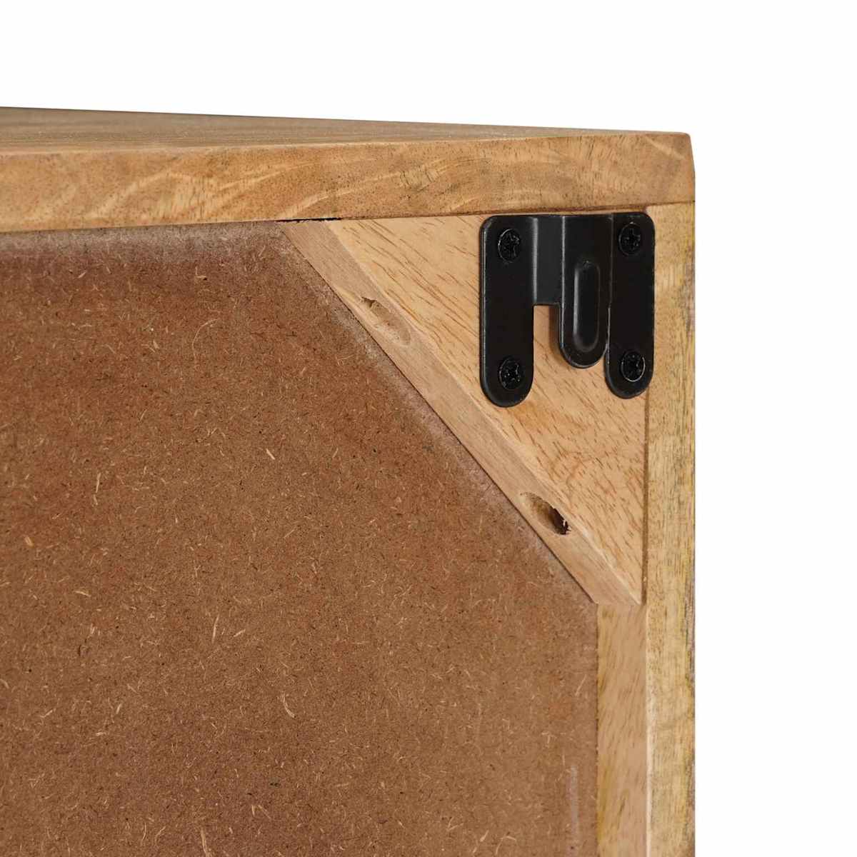 Væg TV Skab 100 x 30 x 35 cm Massivt Mango Træ og Ingeniørtræ - Billede 10