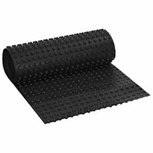 vidaXL Kurruline kuivenduspapp Must 0,5 x 20 m HDPE