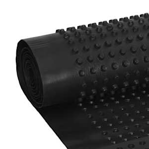 Rýhovaná odvodňovací deska 2 pcs Černá 0,5 x 20 m HDPE - obrázek 9