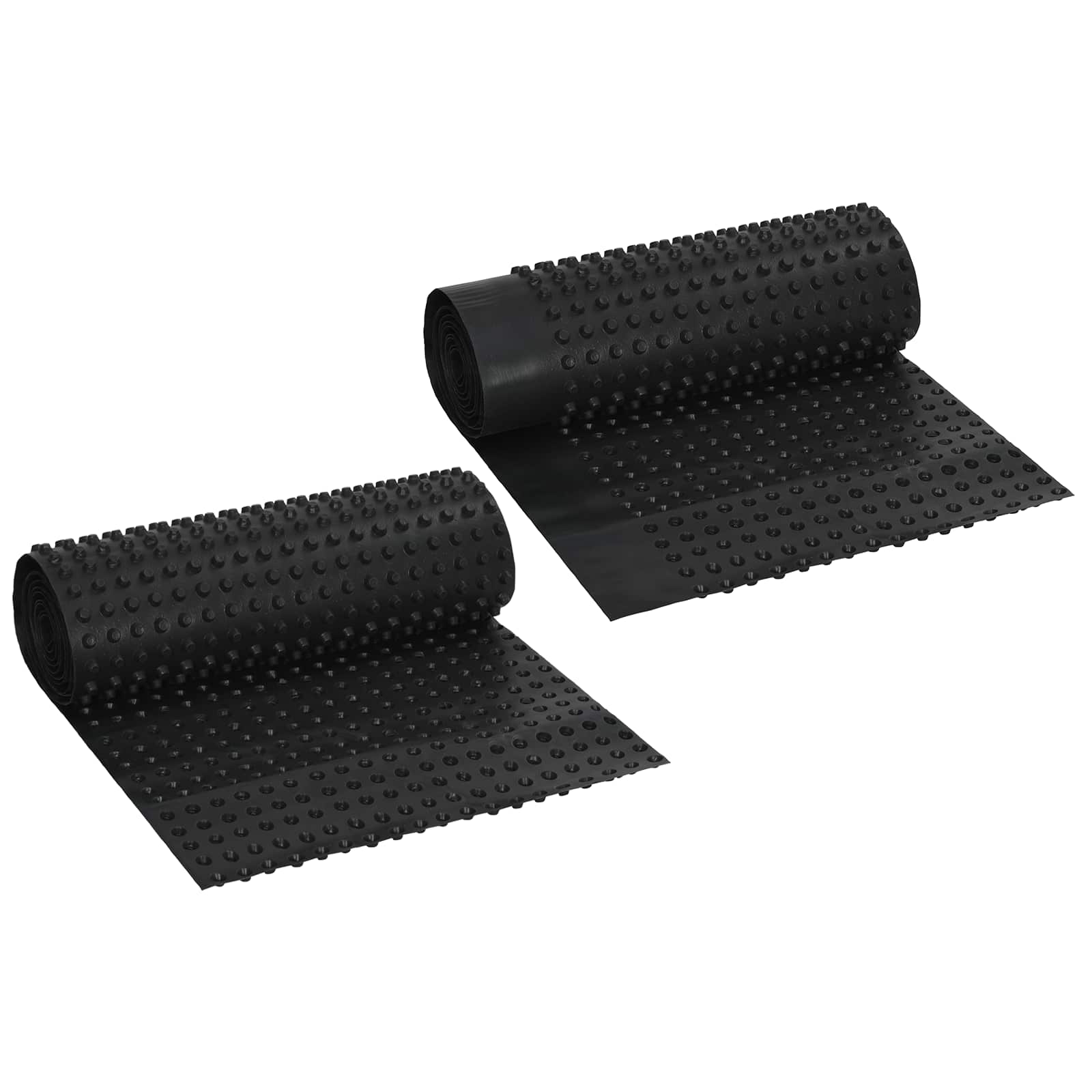 Gewelfde Drainageplaat 2 pcs Zwart 0,5 x 20 m HDPE image 2
